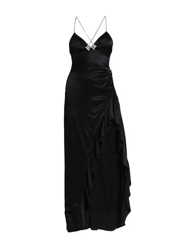Alessandra Rich Woman Long Dress Black Size 6 Silk