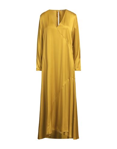 Pomandère Woman Midi Dress Mustard Size 6 Cupro, Modal In Yellow