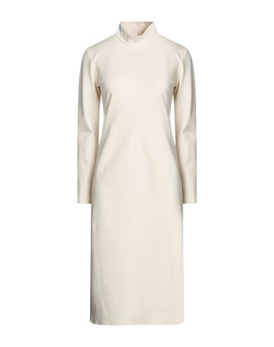 Jucca Woman Midi Dress Ivory Size 6 Viscose, Polyamide, Elastane In White