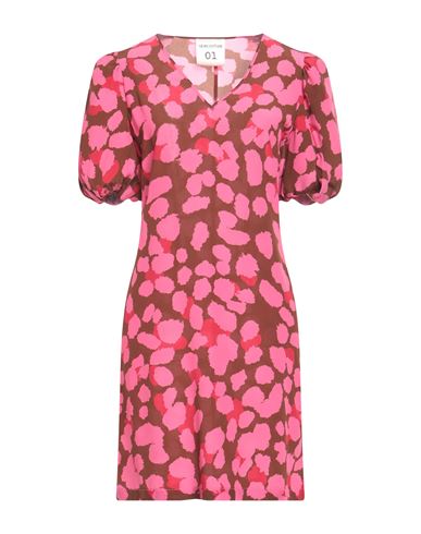 Semicouture Woman Mini Dress Fuchsia Size 6 Silk, Polyester In Pink