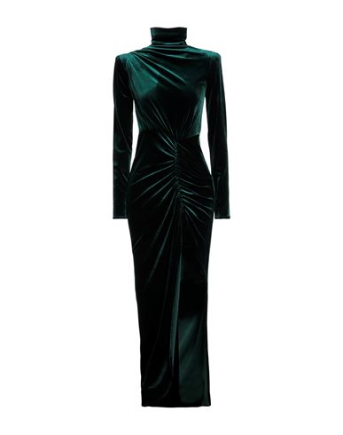 Actualee Woman Long Dress Deep Jade Size 8 Polyester, Elastane In Green