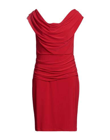Frank Lyman Woman Short Dress Red Size 12 Polyester, Elastane
