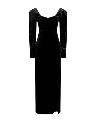 Actualee Woman Long Dress Black Size 8 Polyester, Elastane