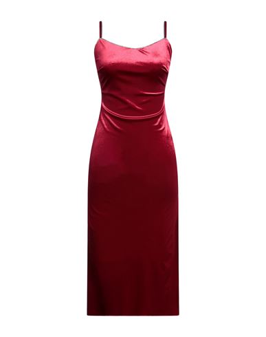 Dixie Woman Midi Dress Red Size S Viscose, Elastane