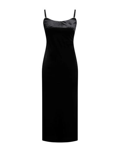 Dixie Woman Midi Dress Black Size S Viscose, Elastane