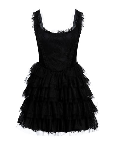 Aniye By Woman Mini Dress Black Size 4 Polyamide, Cotton