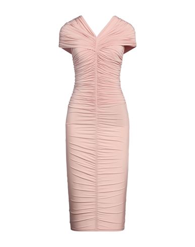 Shop Giorgio Armani Woman Midi Dress Light Pink Size 10 Viscose, Elastane