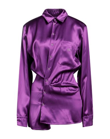 Off-white Woman Short Dress Mauve Size 4 Viscose In Purple
