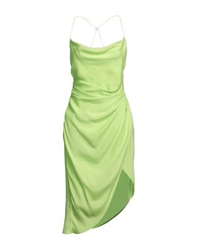 Gauge81 Woman Short Dress Acid Green Size L Silk