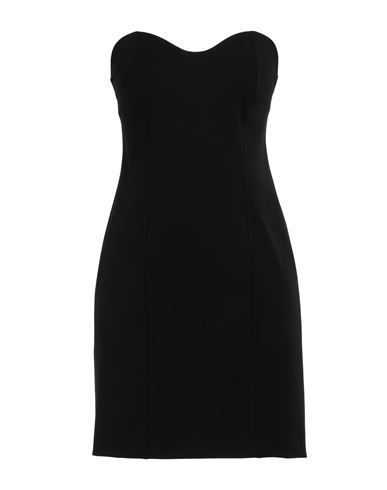 Ambush Woman Mini Dress Black Size 6 Polyester, Virgin Wool, Elastane