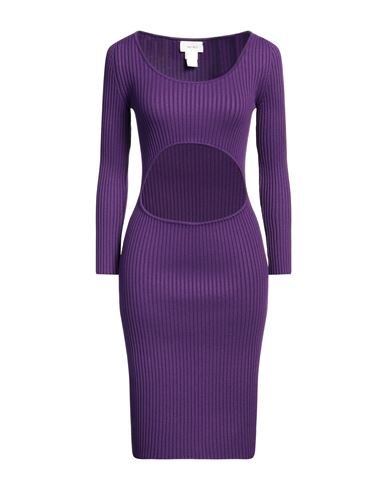 Vicolo Woman Midi Dress Mauve Size Onesize Viscose, Polyester In Purple