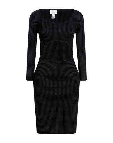 Vicolo Woman Midi Dress Black Size Onesize Viscose, Polyester