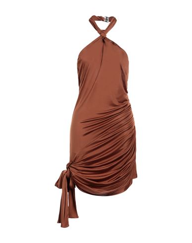Gauge81 Woman Short Dress Copper Size L Viscose In Orange