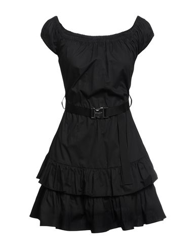 Ermanno Firenze Woman Short Dress Black Size 2 Cotton, Viscose