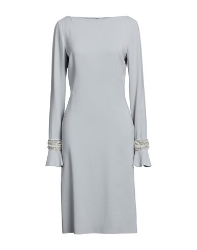 Alberta Ferretti Woman Midi Dress Grey Size 6 Viscose, Elastane
