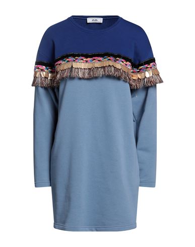 Jijil Woman Short Dress Light Blue Size 6 Cotton, Polyester