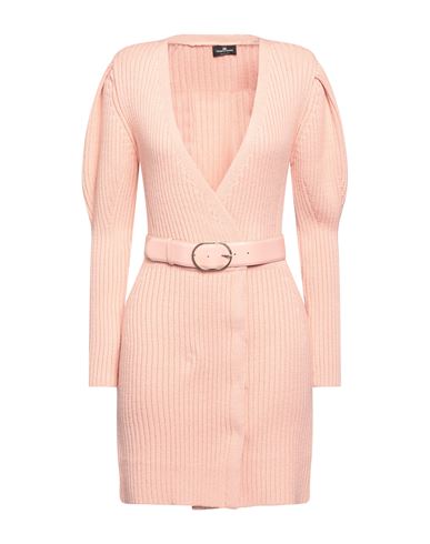 Elisabetta Franchi Woman Short Dress Salmon Pink Size 8 Wool, Acrylic, Polyester