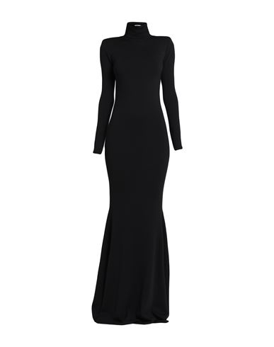 Saint Laurent Woman Maxi Dress Black Size M Wool