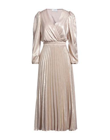Soallure Woman Midi Dress Light Brown Size 10 Polyester In Beige