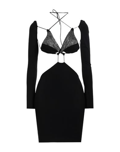 Amazuìn Woman Mini Dress Black Size Onesize Polyamide, Elastane