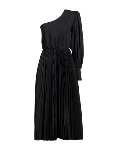 Federica Tosi Woman Midi Dress Black Size 6 Polyester, Cotton