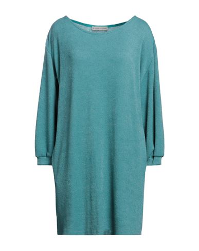 Boutique De La Femme Woman Mini Dress Turquoise Size 12 Polyester, Viscose, Elastane In Blue