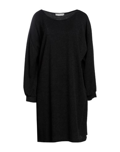 Boutique De La Femme Woman Mini Dress Black Size 14 Polyester, Viscose, Elastane