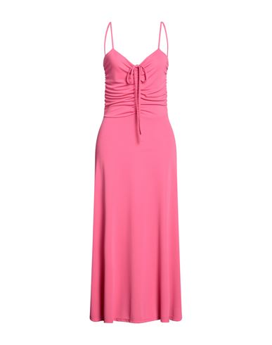 Futur3 Woman Maxi Dress Fuchsia Size M Polyester, Elastane In Pink