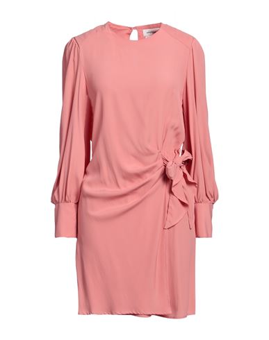 Ottod'ame Woman Mini Dress Salmon Pink Size 4 Acetate, Silk