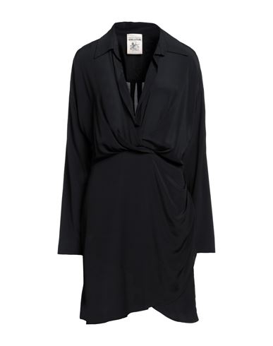 Semicouture Woman Mini Dress Black Size 10 Acetate, Silk