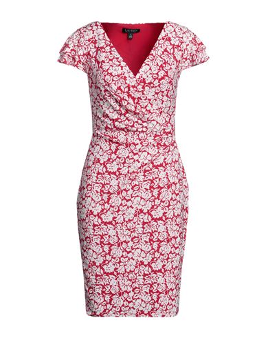 Lauren Ralph Lauren Woman Mini Dress Red Size 2 Polyester, Elastane