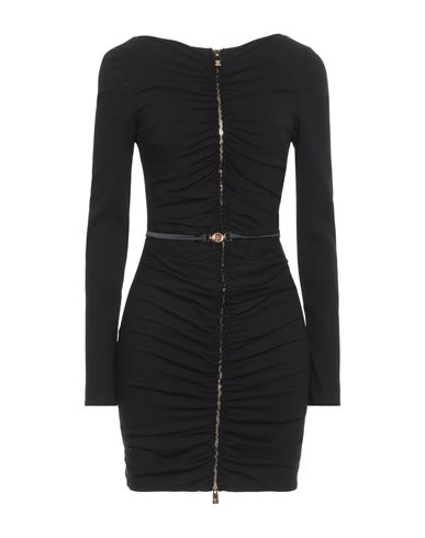 Versace Woman Mini Dress Black Size 6 Viscose, Elastane