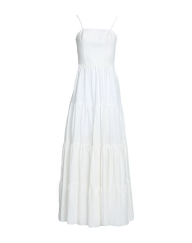 Actualee Woman Long Dress Off White Size 6 Linen