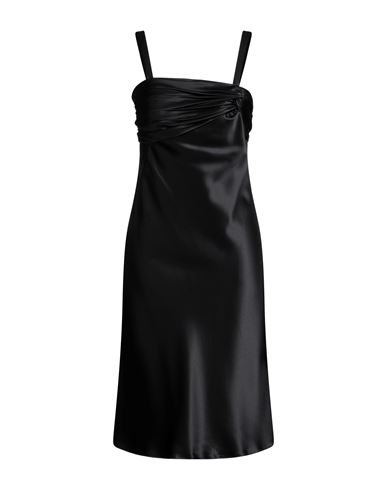 Musani Couture Woman Midi Dress Black Size 10 Polyester