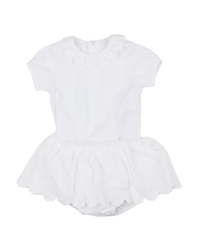 Emporio Armani Newborn Girl Baby Bodysuit White Size 3 Cotton