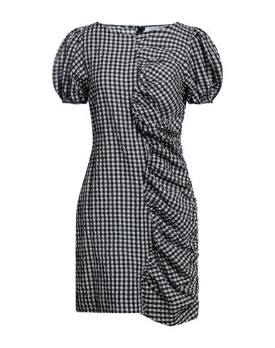 Ganni Woman Mini Dress Black Size 10/12 Polyester, Cotton, Polyamide