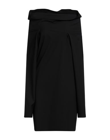 Mm6 Maison Margiela Woman Mini Dress Black Size 6 Polyester, Viscose, Elastane