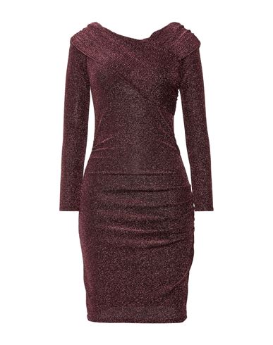 Kaos Woman Mini Dress Light Purple Size 8 Polyamide, Metallic Fiber, Elastane