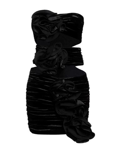 Magda Butrym Woman Mini Dress Black Size 6 Viscose, Nylon, Elastane