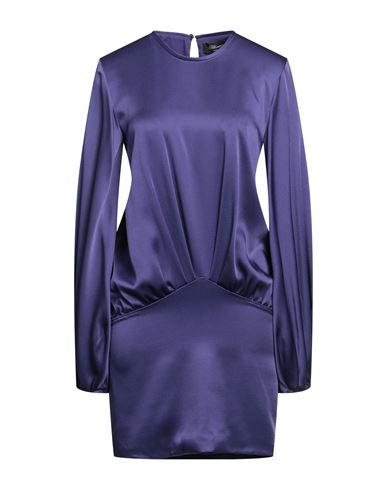 Blumarine Woman Mini Dress Purple Size 6 Acetate, Viscose, Elastane