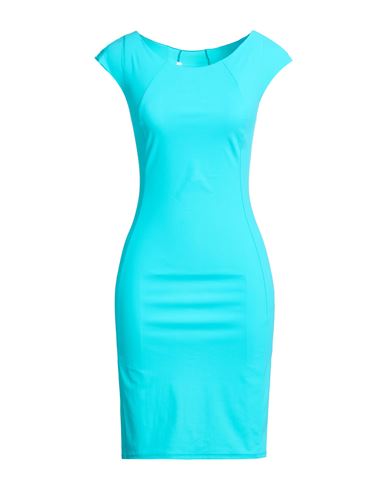 Patrizia Pepe Woman Mini Dress Turquoise Size 0 Polyamide, Elastane In Blue