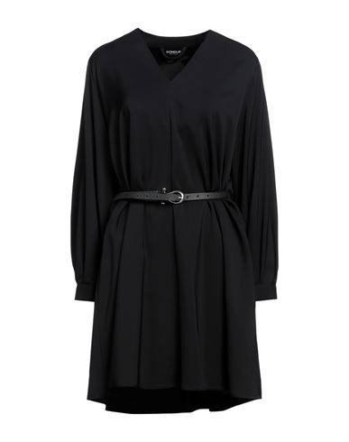 Dondup Woman Mini Dress Black Size 4 Viscose, Elastane