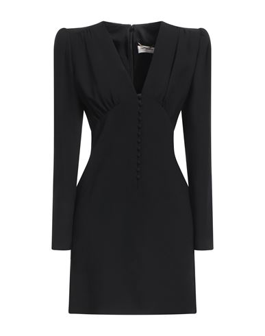 Saint Laurent Woman Mini Dress Black Size 8 Acetate, Viscose