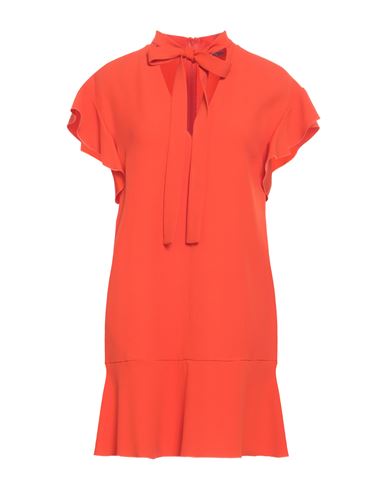 Red Valentino Woman Mini Dress Orange Size 2 Acetate, Viscose