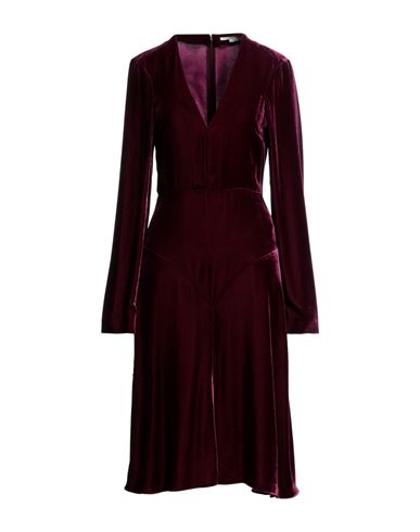 Stella Mccartney Woman Midi Dress Garnet Size 4-6 Viscose, Cupro In Red
