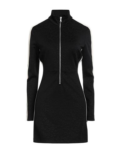 PALM ANGELS PALM ANGELS WOMAN MINI DRESS BLACK SIZE S POLYAMIDE, VISCOSE, ELASTANE, POLYESTER