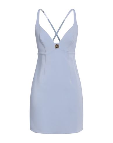 Elisabetta Franchi Woman Mini Dress Light Blue Size 8 Viscose, Elastane