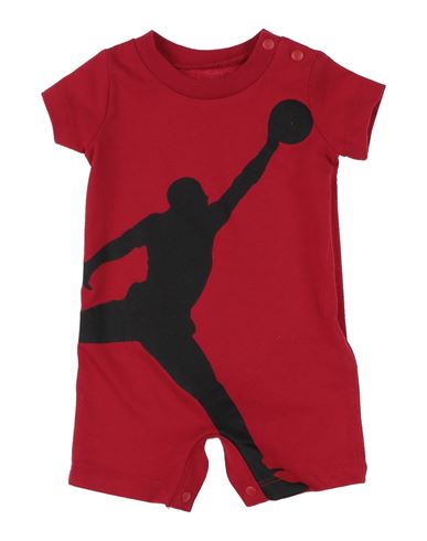 Jordan Jumpman Knit Romper Newborn Boy Baby Jumpsuits Red Size 3 Cotton