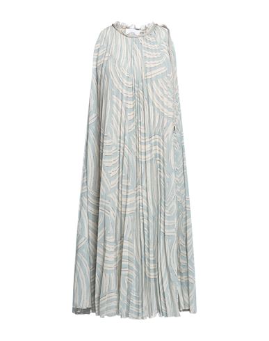 Shop Erika Cavallini Woman Midi Dress Sky Blue Size 6 Polyester, Acetate