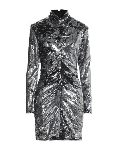 Isabel Marant Woman Mini Dress Silver Size 8 Cotton, Viscose, Polyester